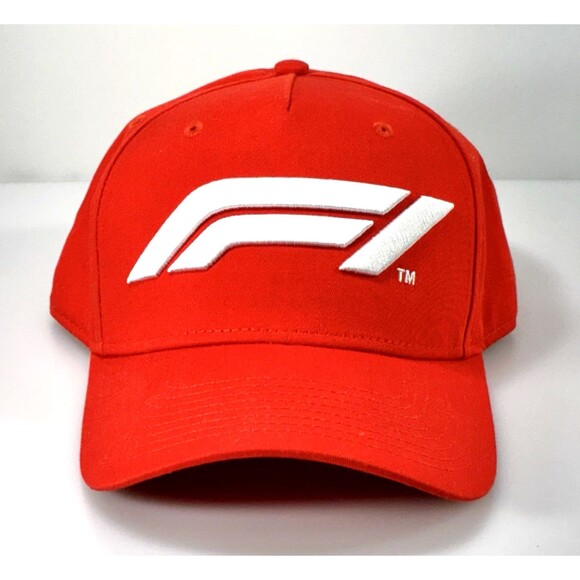 F1 Formula 1 Racing  Officially Licensed Adjustable Strapback Red and White Hat - Picture 1 of 9